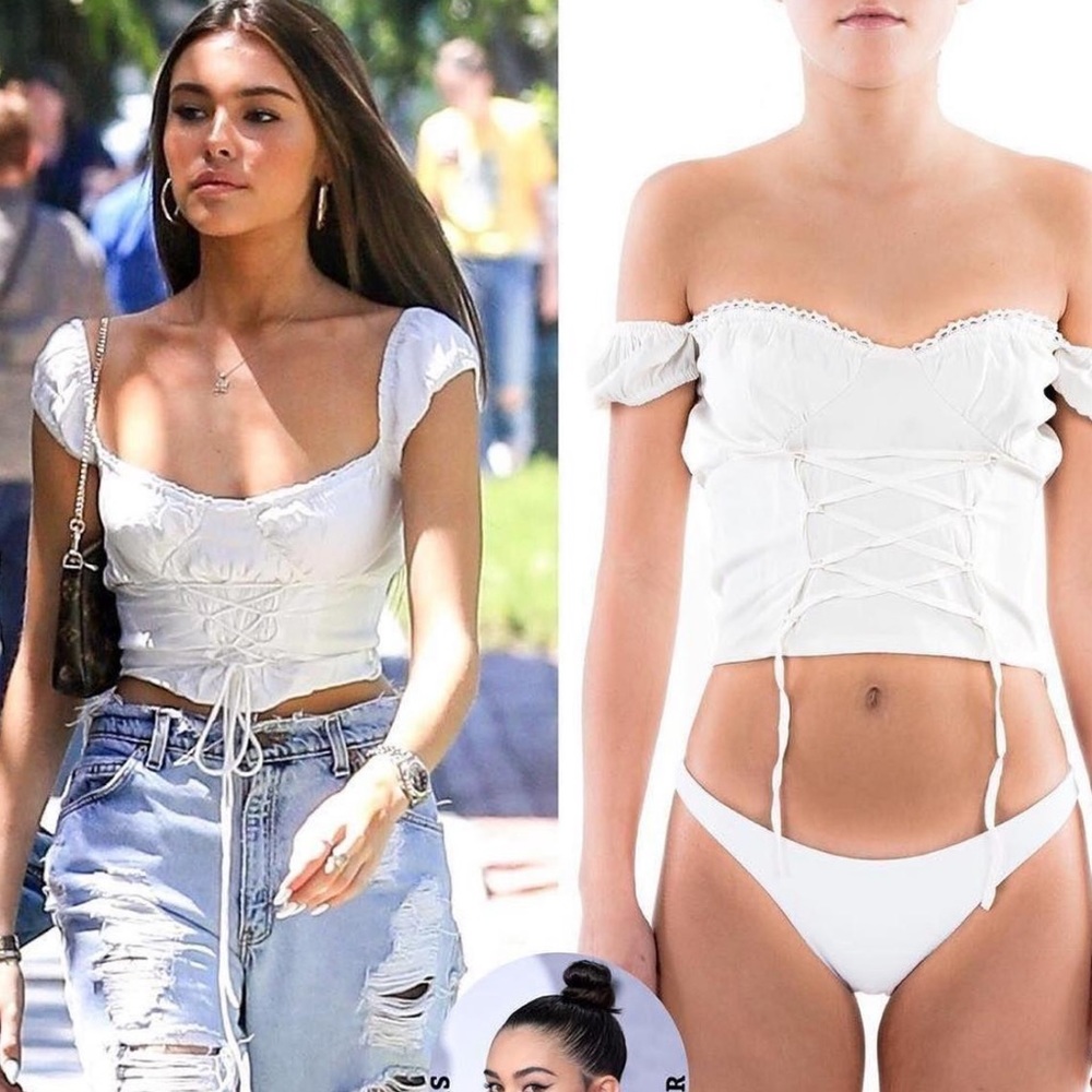 White Bamba swim top purchased for $150 brand new size small